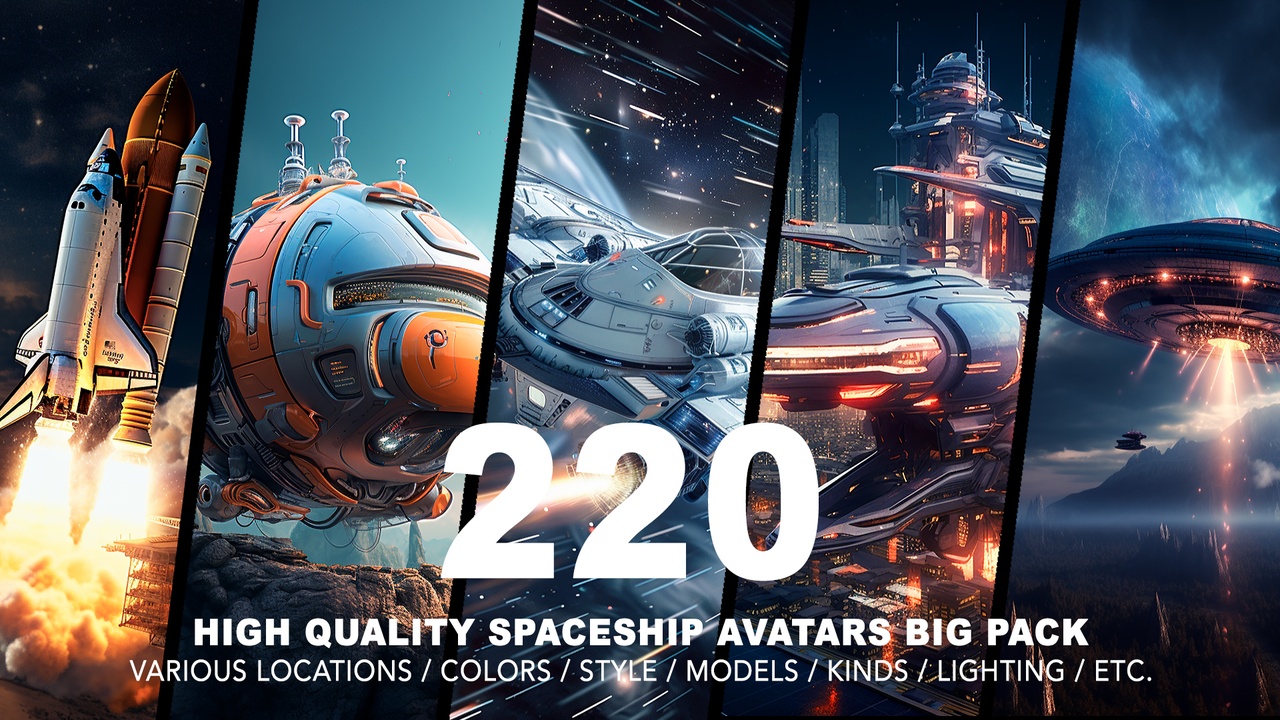 Media 1 for listing 220 Spaceships BIG PACK
