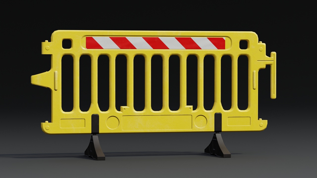 Media 1 for listing Plastic Barricade A04 Game-Ready