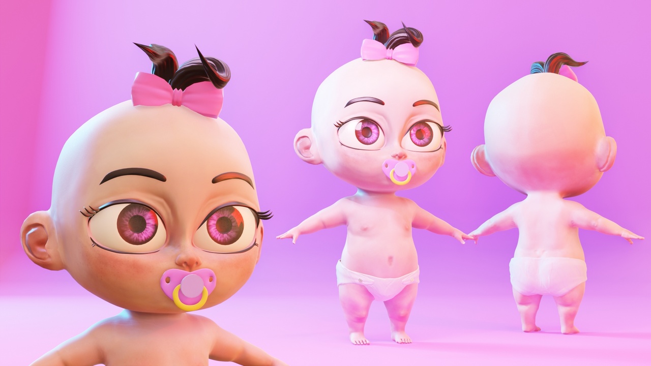 Media 1 for listing Stylized Baby girl