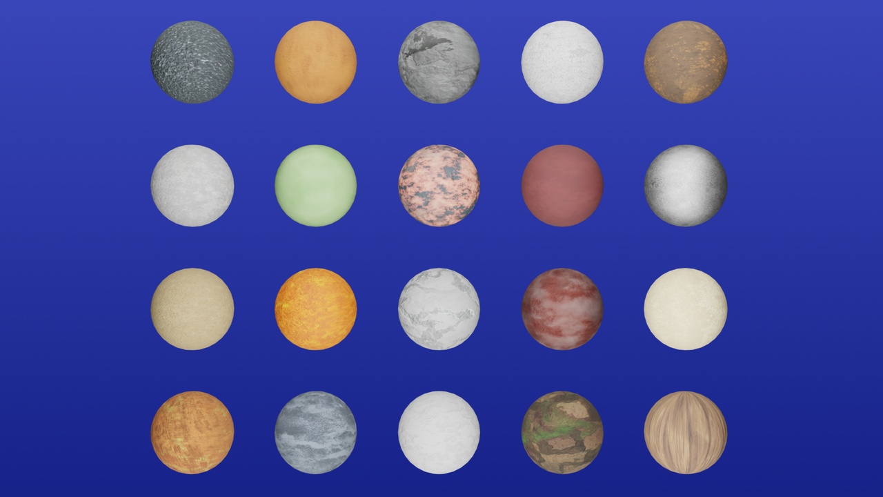 Media 1 for listing Seamless PBR Texture Pack (20 textures) - 2K