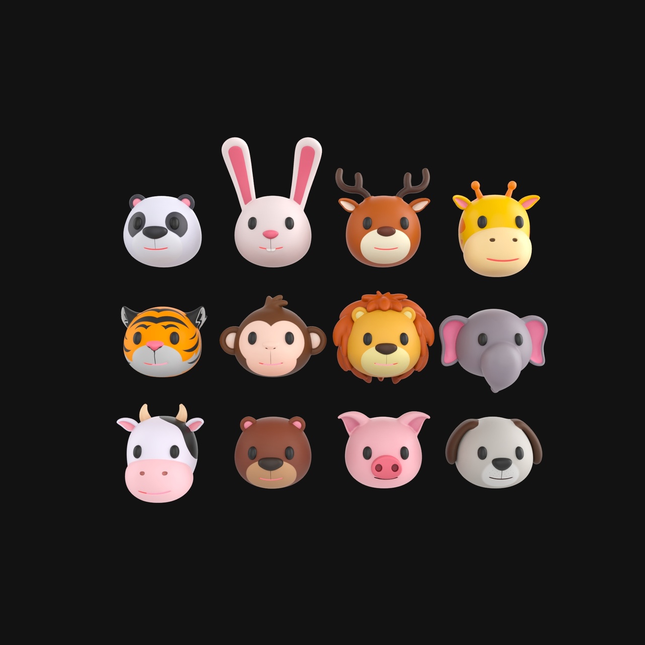 Media 1 for listing Animal Head Pack