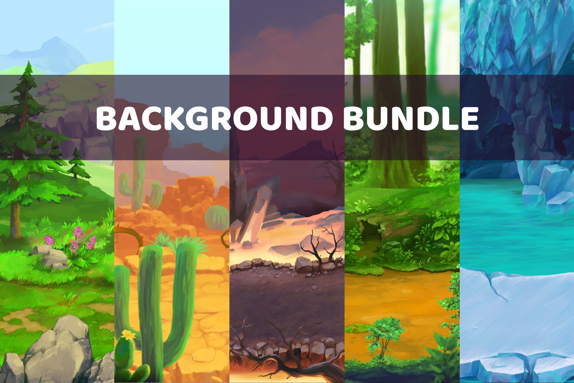 Media 1 for listing Nature Parallax Background Bundle