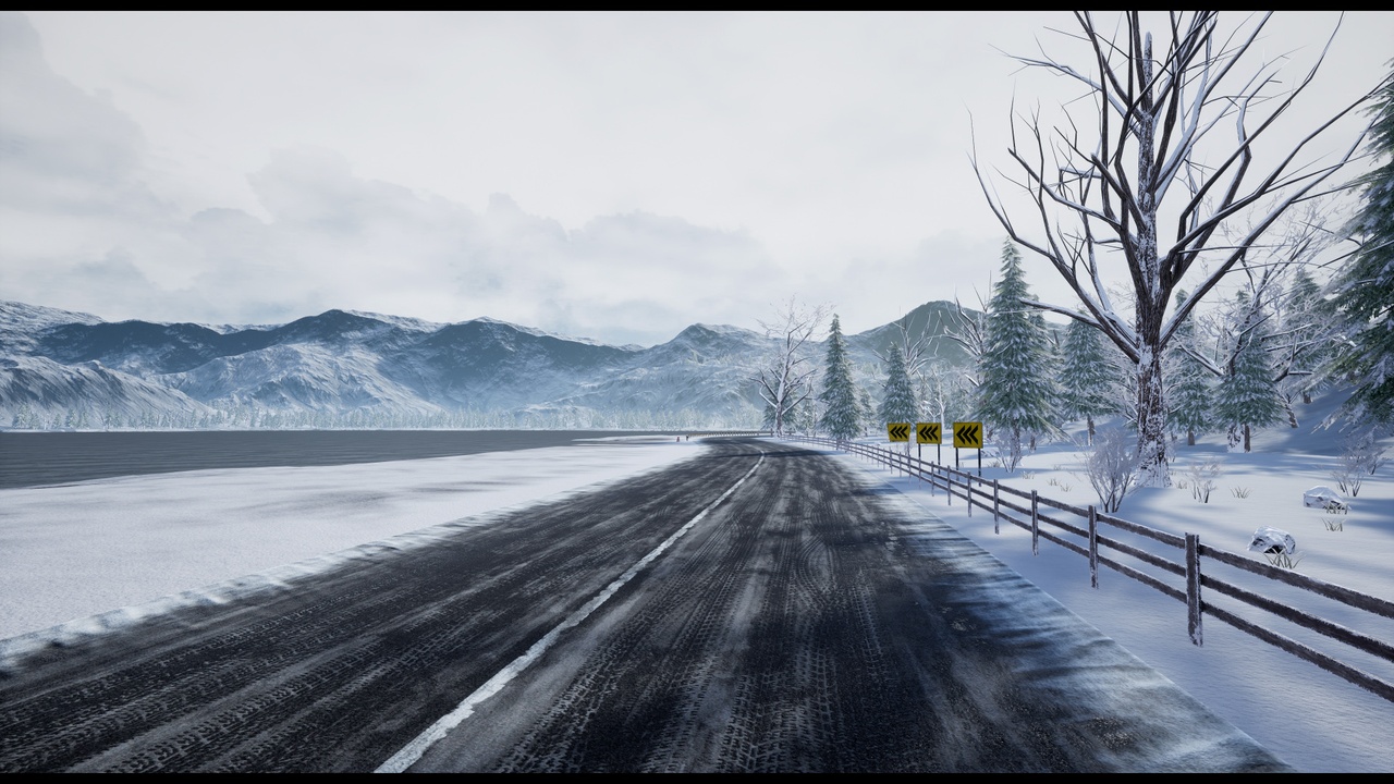 商品 "Racing Track" Winter Landscape 的媒体 1