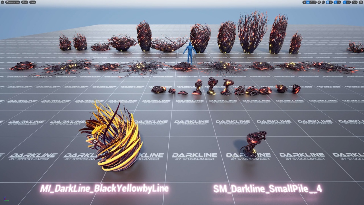 Media 1 for listing Darkline Environment Props 3: Decors for horror games with ultimate material