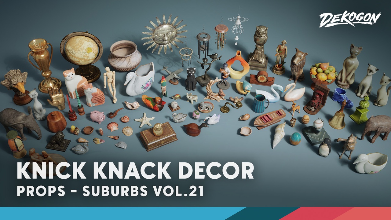 Media 1 for listing Suburbs VOL.21 - Knick Knack Decor (Nanite and Low Poly)