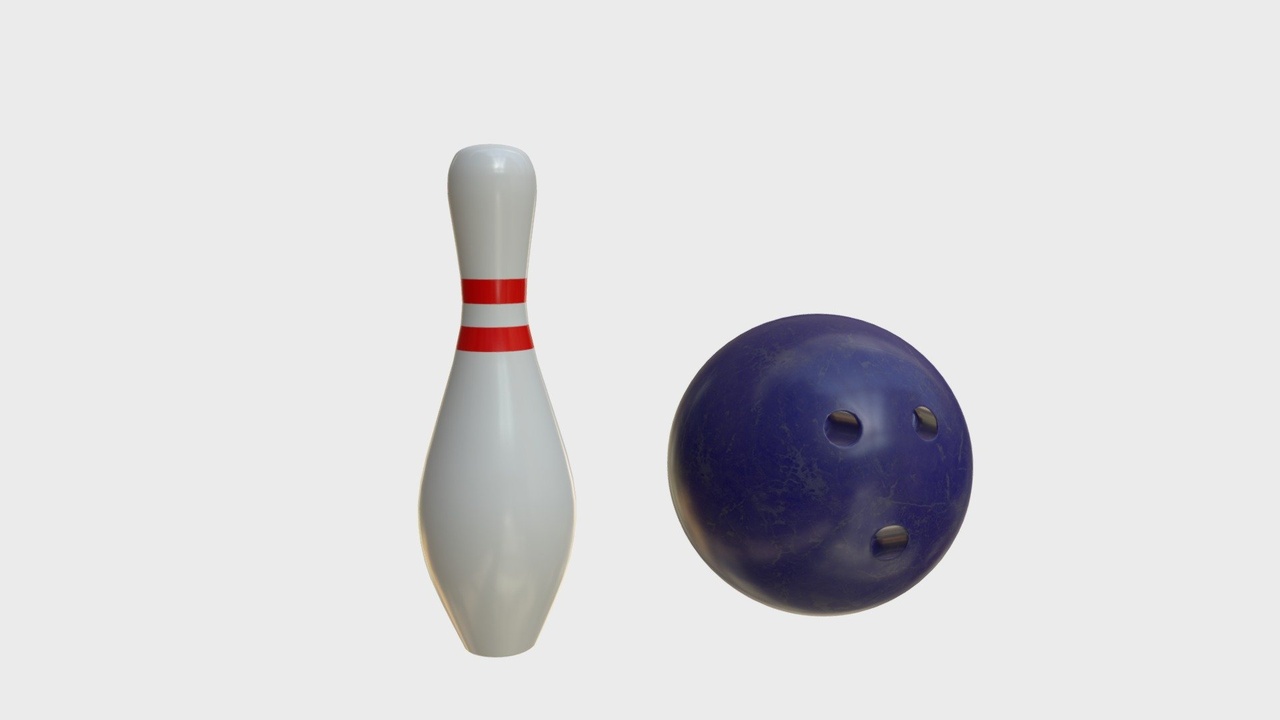 Media 1 for listing Bowling ball and pin