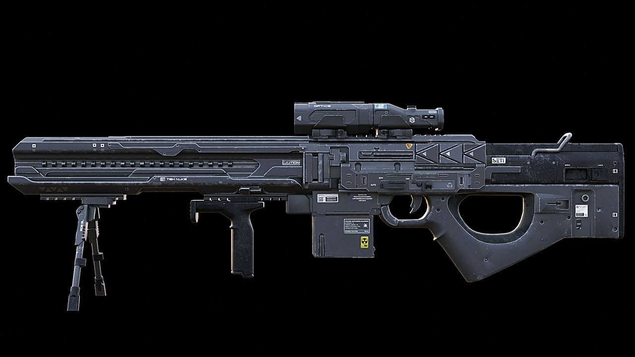 Media 1 for listing Sci-Fi Heavy Railgun - Anti-Material Sniper Rifle - Game Ready