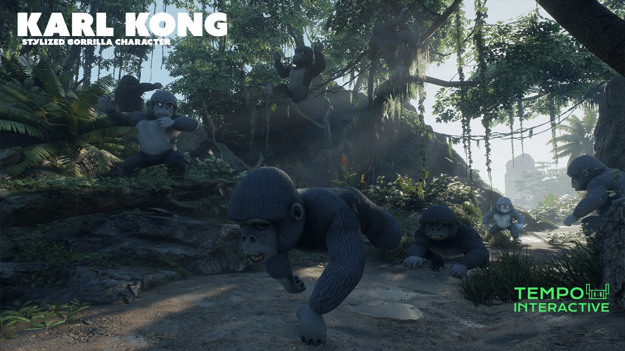 Media 1 for listing Karl Kong - Stylized Gorilla Ape
