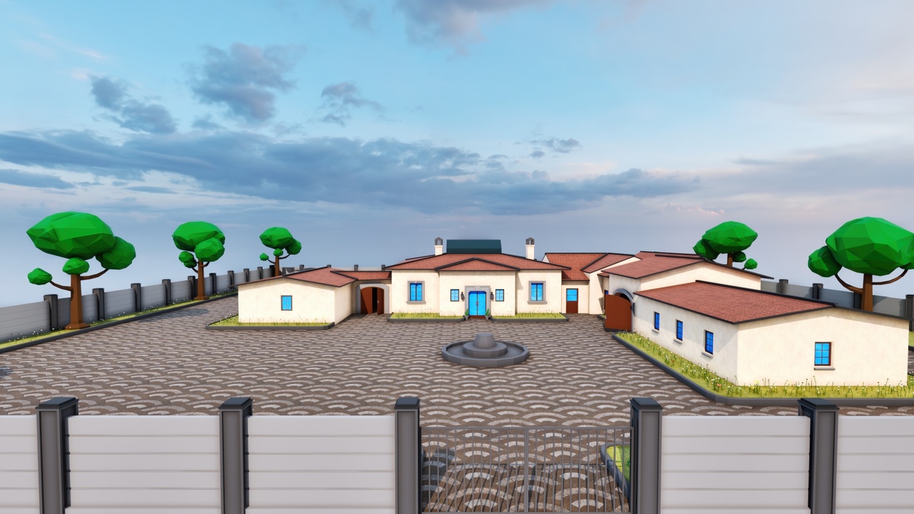 Media 1 for listing Californian Italian Luxury House Mansion Low Poly Vol.3 [Desktop & Mobile]