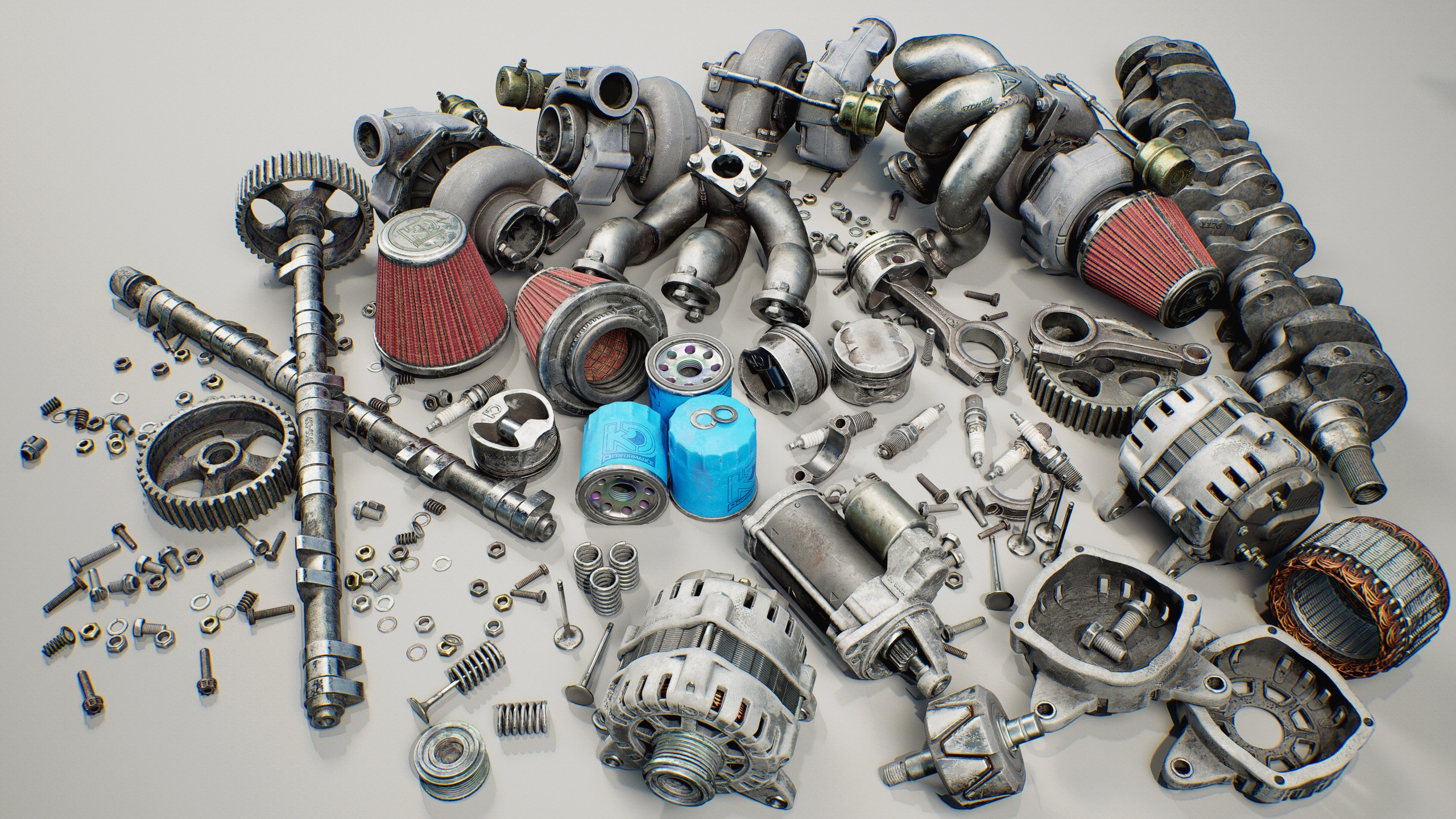 Media 1 for listing Engine Parts Prop Pack β Realistic Automotive Components