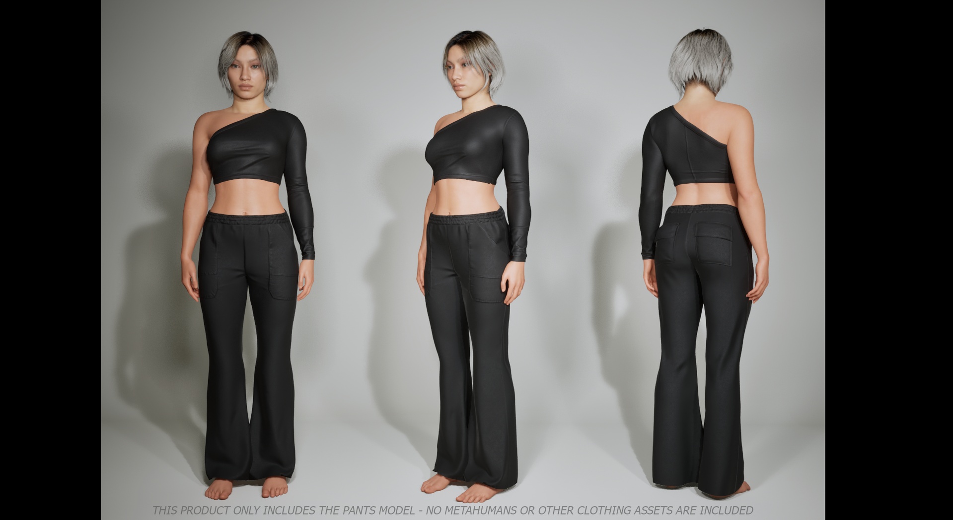 Media 1 for listing Flare Sweats - Resizable Metahuman Clothing