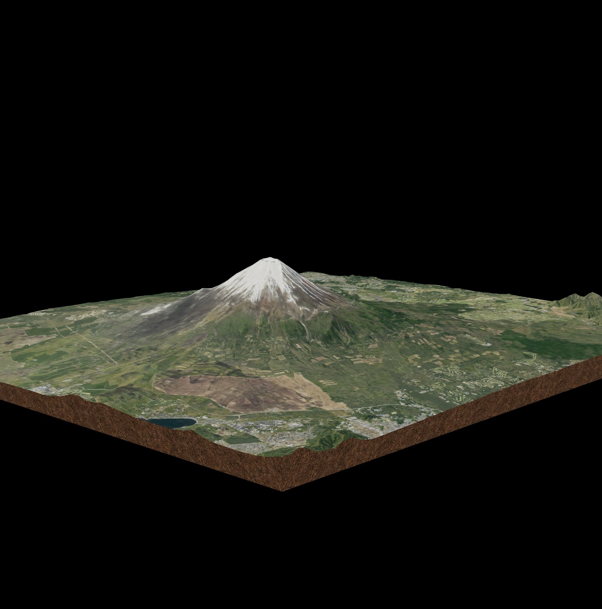 Media 1 for listing 3D Map of Mount Fuji – Japan’s Iconic Mountain