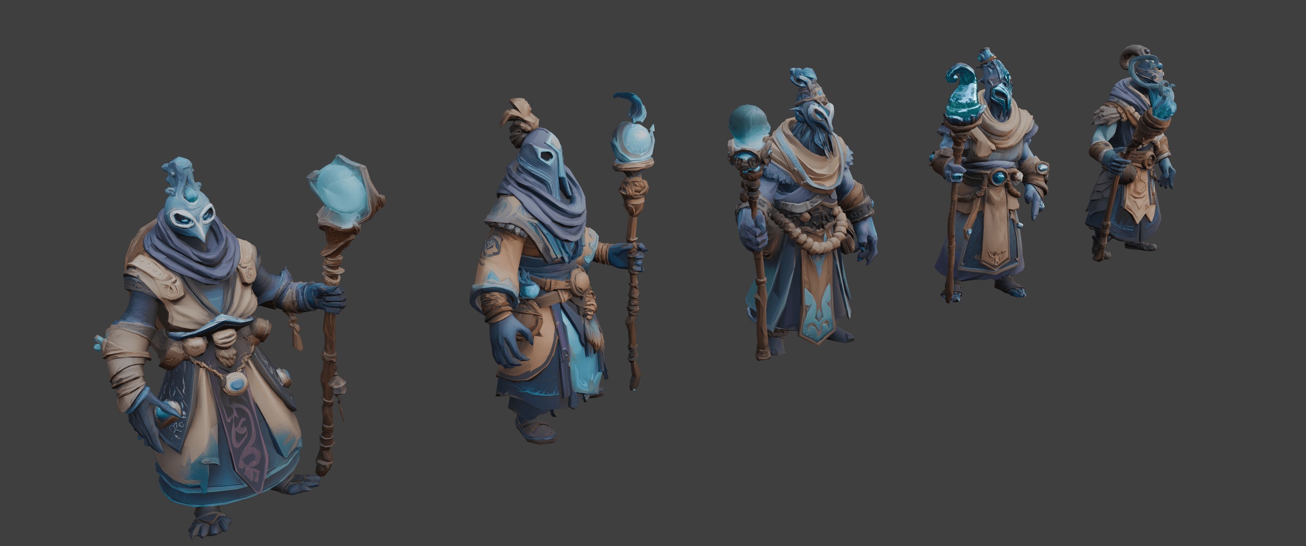 Media 1 for listing Fantasy Arcane Mages 🔮(LowPoly)