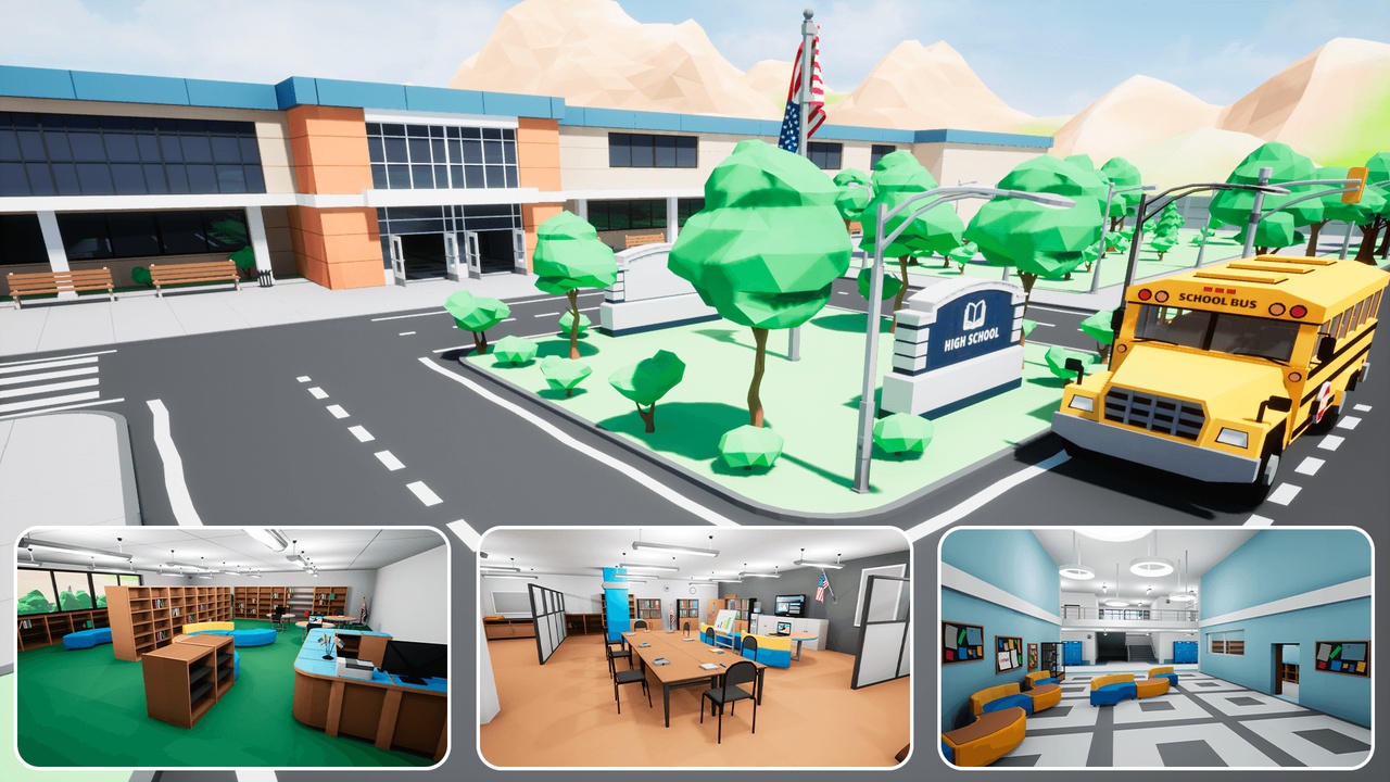 商品 LowPoly School 的媒体 1