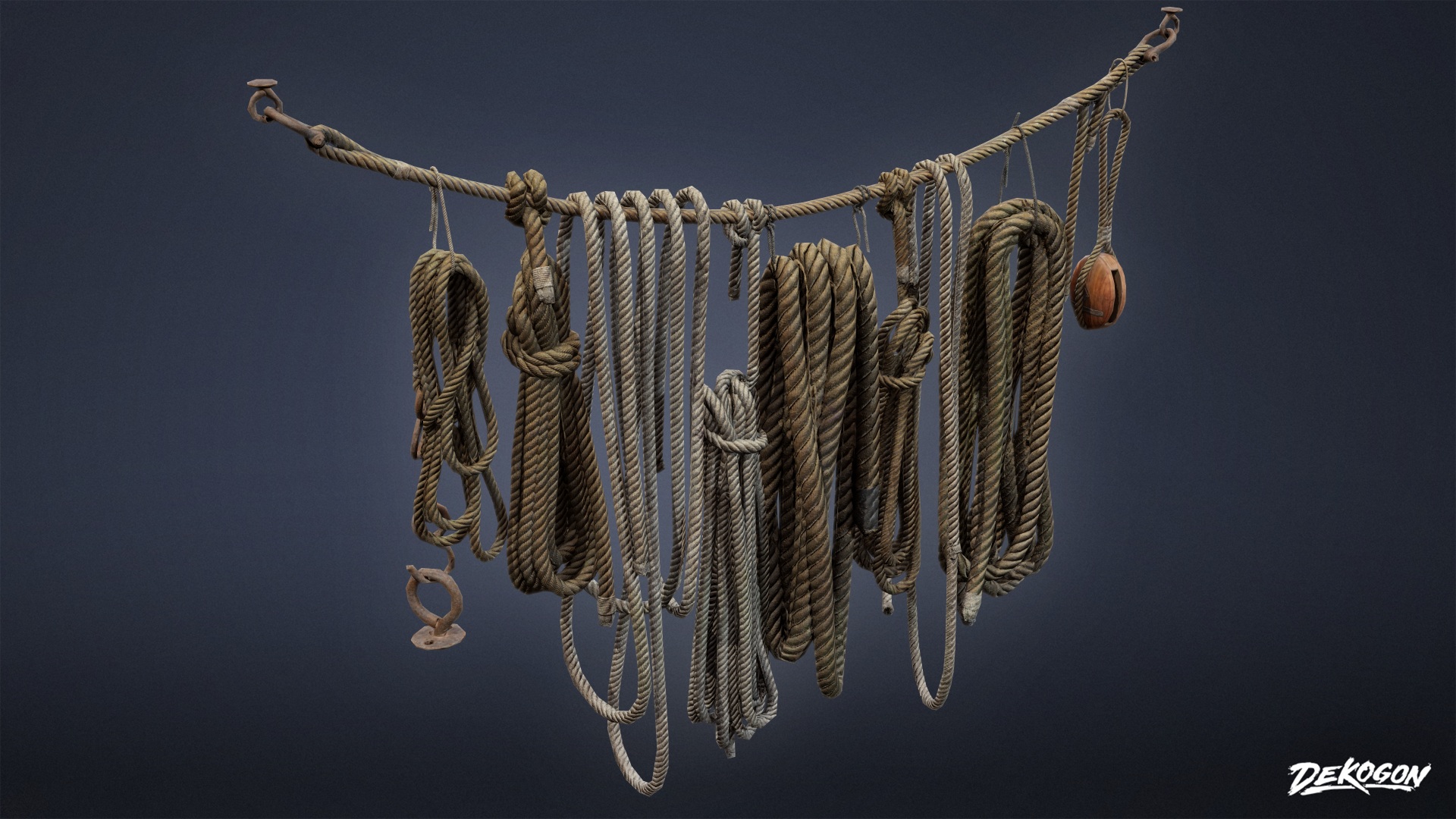 SD - Hanging Ropes - PBR Game Ready | Fab