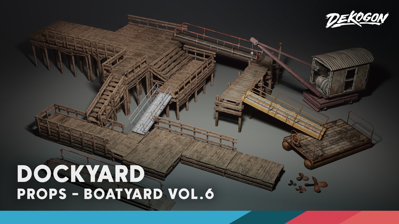 Media 1 for listing Boatyard VOL.6 - Modular Dockyard (Nanite + Low Poly)