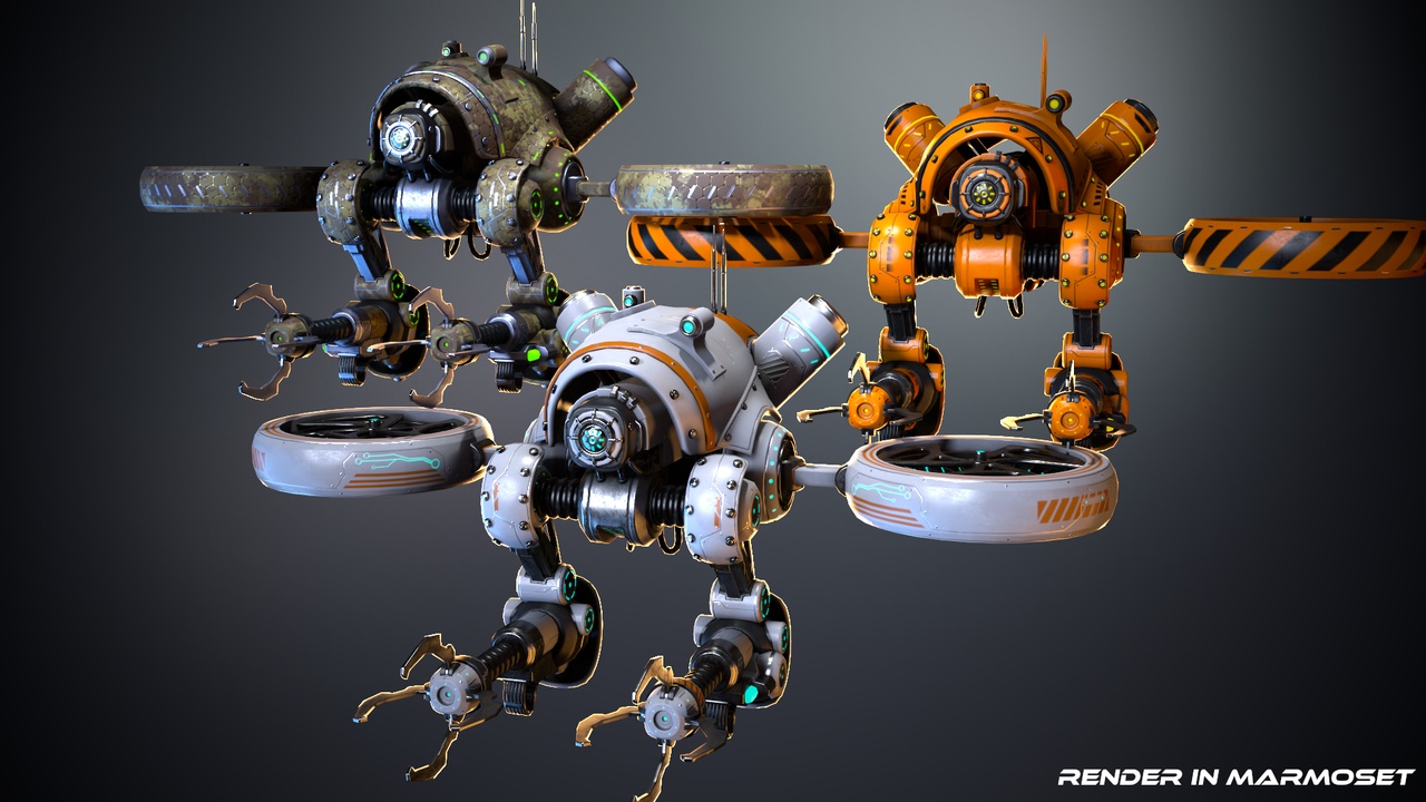 Media 1 for listing Sci-fi Drone 01