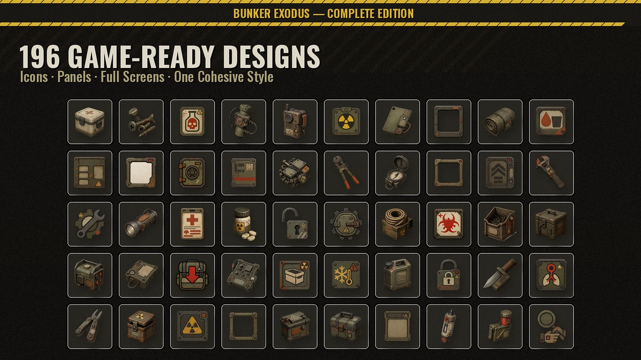 Media 1 for listing Bunker Exodus – Survival UI Kit