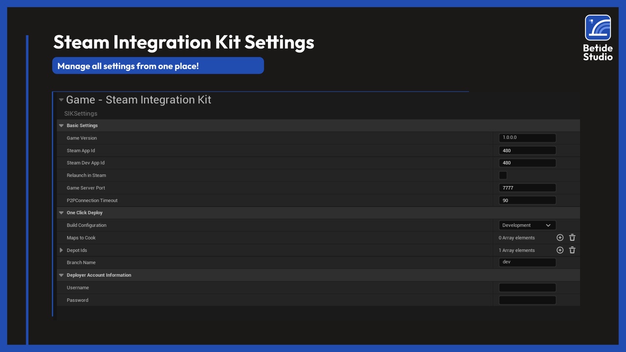Steam Integration Kit