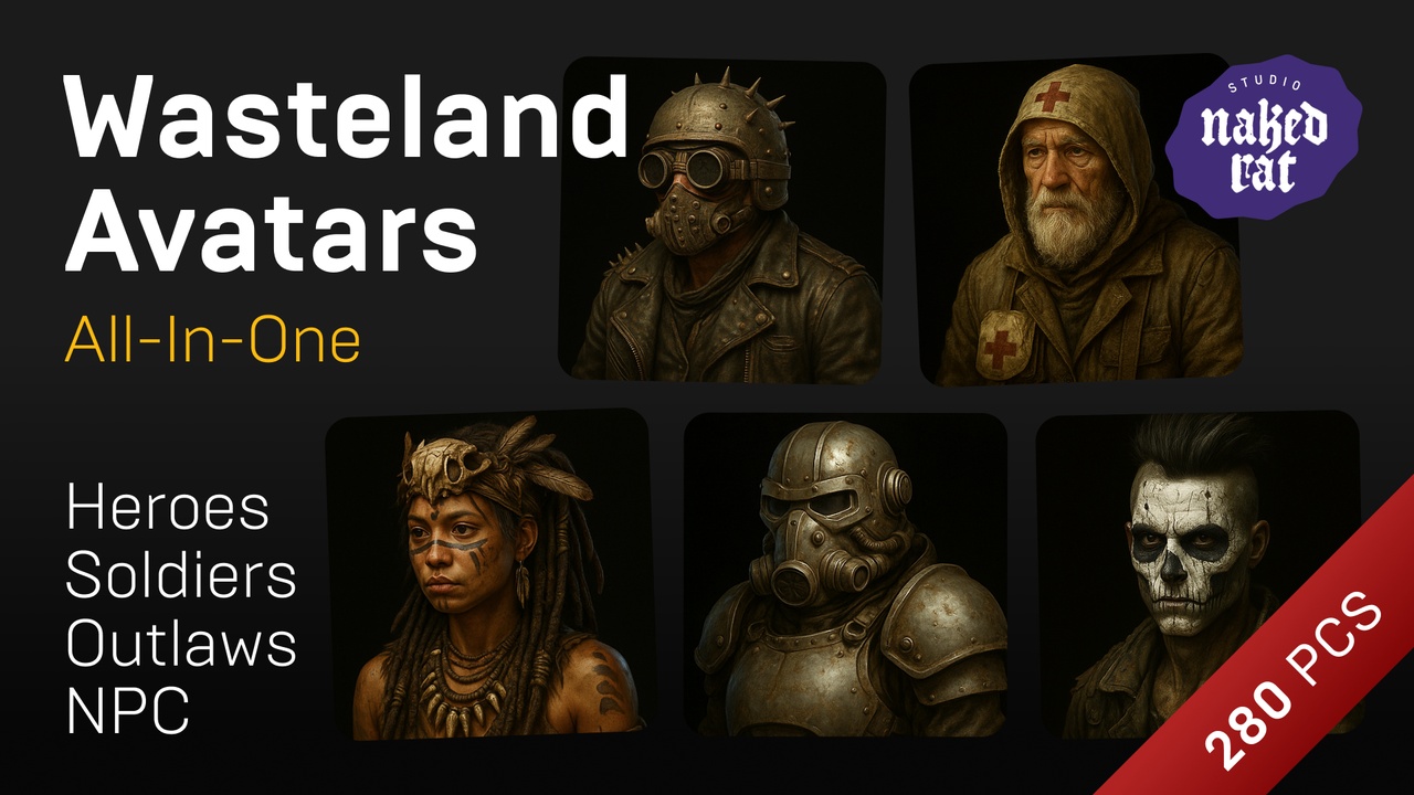Média 1 pour l'article Post-Nuclear Fallout NPC & Heroes Avatars