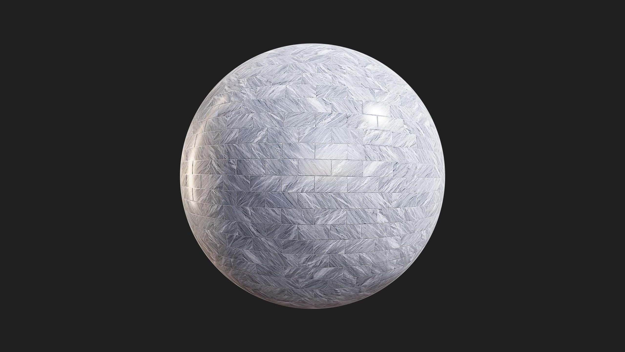 Bardiglio Marble Brick Tiles | Fab