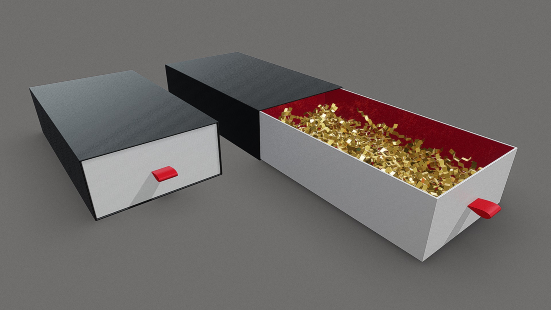 Scrowable Box Crinkle Paper Sliding Drawer Box | Fab