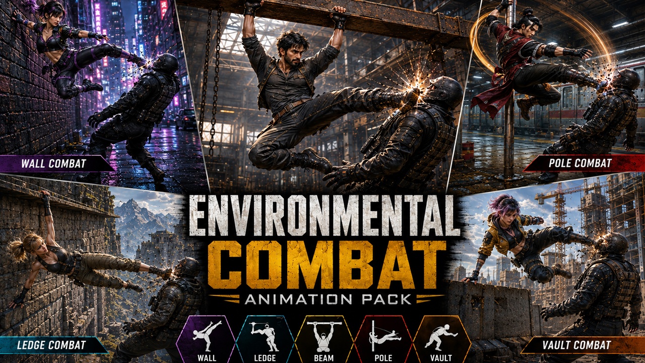 Media 1 for listing Environmental Combat Animation Pack
