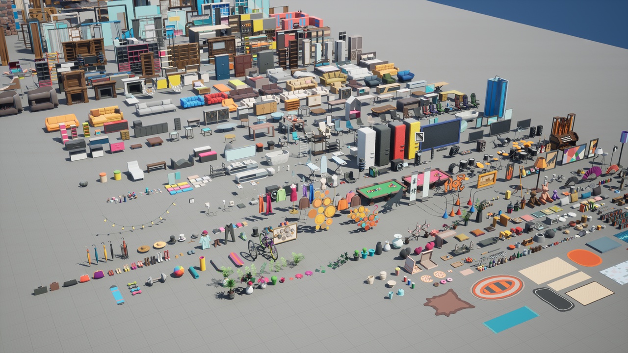 Media 1 for listing Low Poly 15 Rooms 2