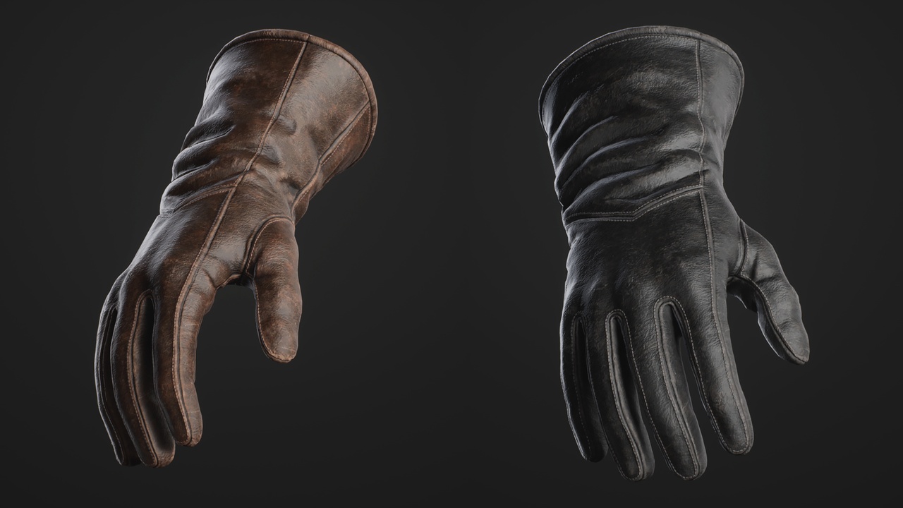 Media 1 for listing Medieval Gloves Leather - Metahuman