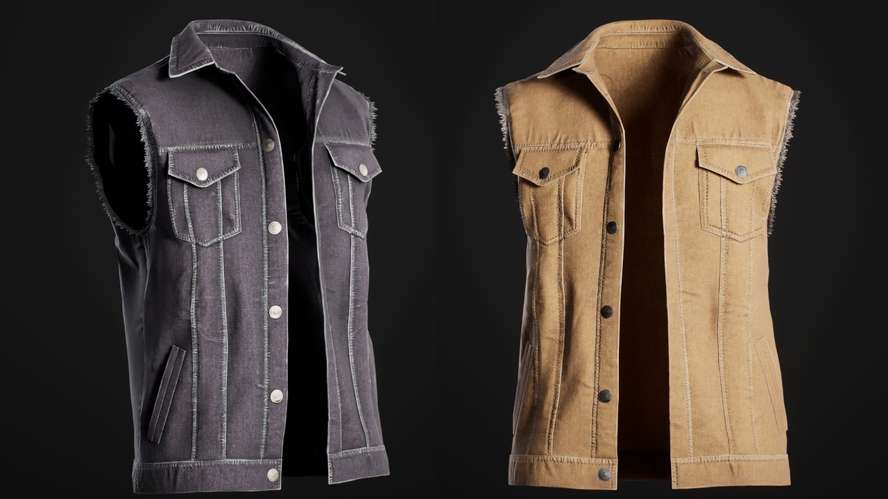 Media 1 for listing Jeans Vest - Metahuman