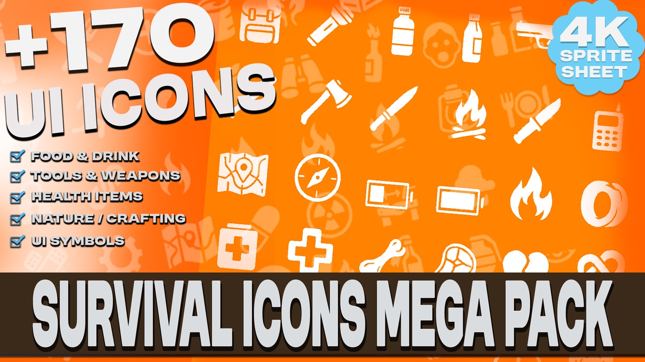 Media 1 for listing Survival Icons Mega Pack