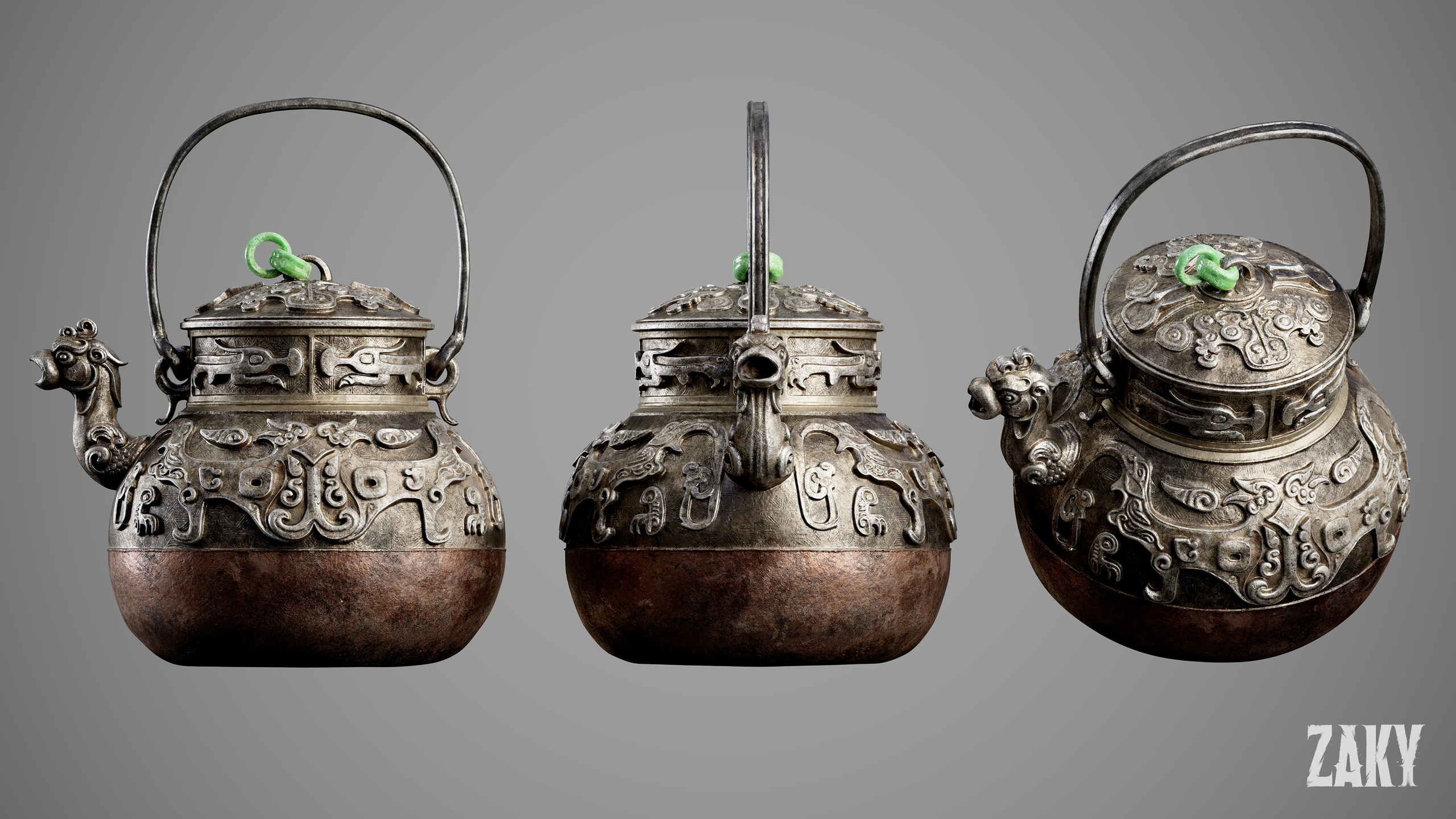 Media 1 for listing Japanese bronze pot