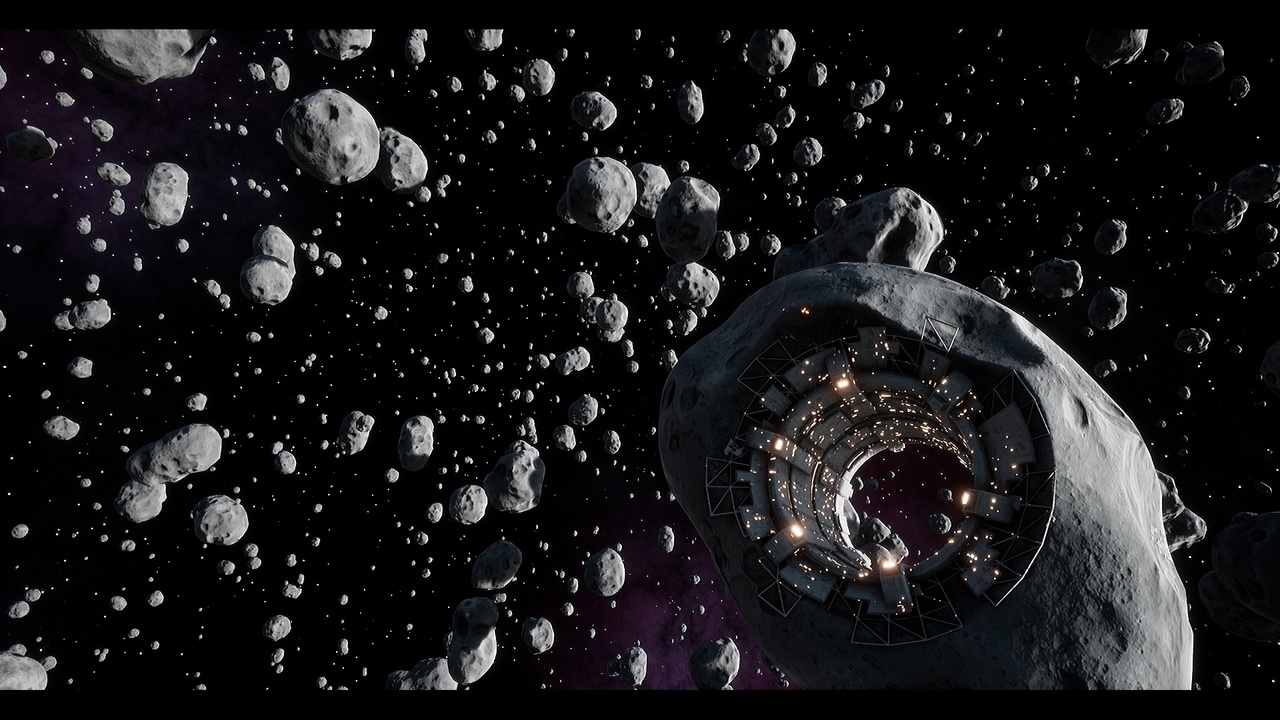 商品 Asteroid Field with Asteroid Stations Pack 的媒体 1
