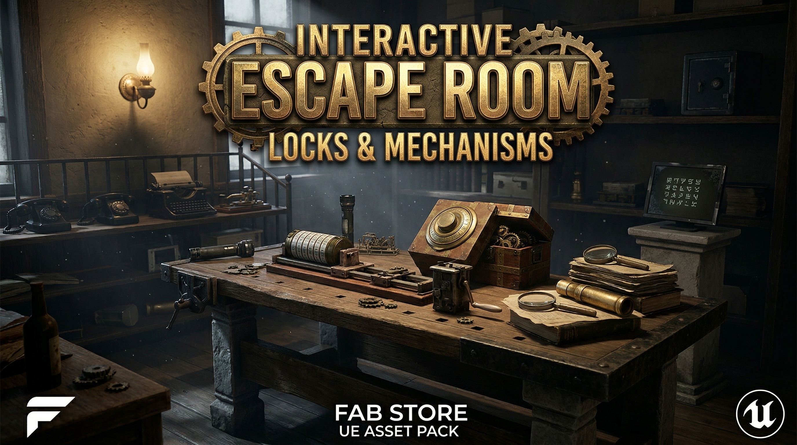 Interactive Escape Room Puzzle Kit - Locks And Mechanisms | Fab