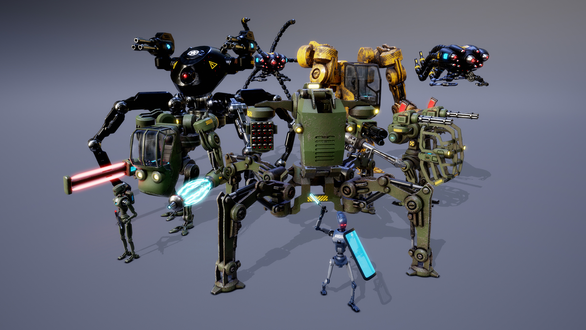 SCI FI ROBOTS PACK VOL 3 | Fab