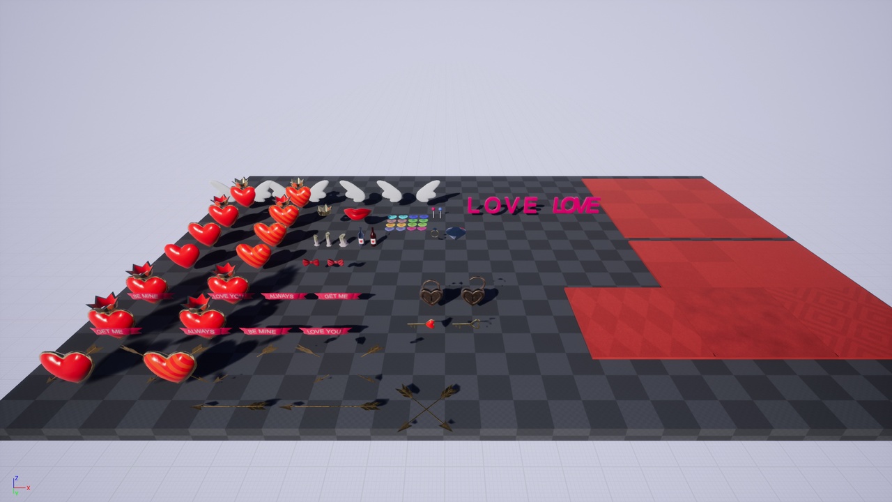 Media 1 for listing Platformer Hearts and Valentines Pack