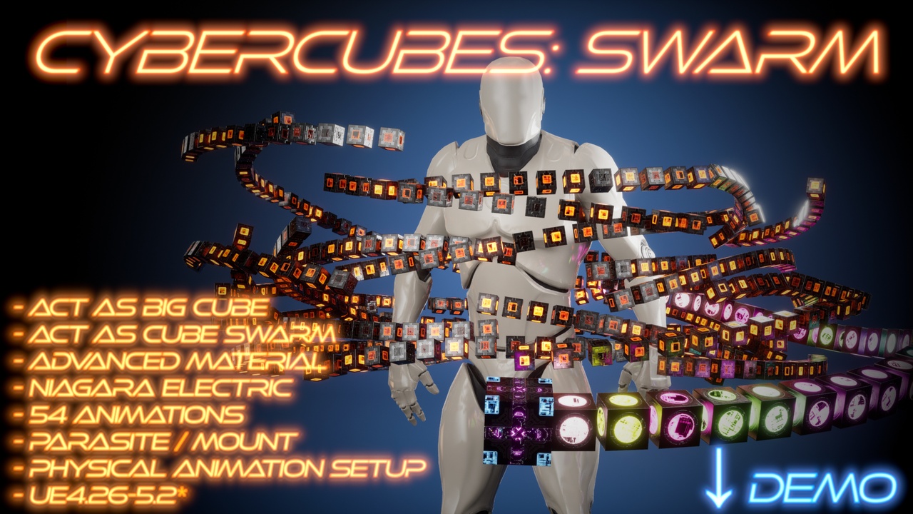 CyberCubes Swarm 제품 등록을 위한 미디어 1개