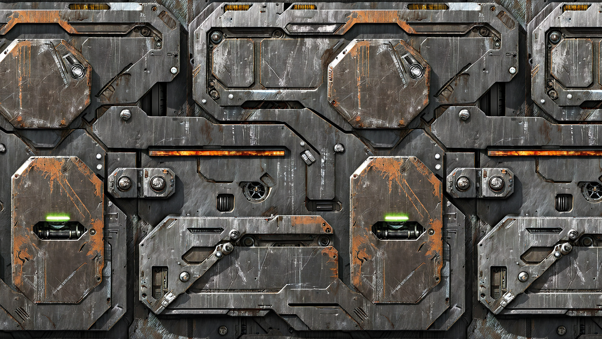 Sci-Fi Modular Metal Panel Material Pack – 20-Piece Seamless PBR ...