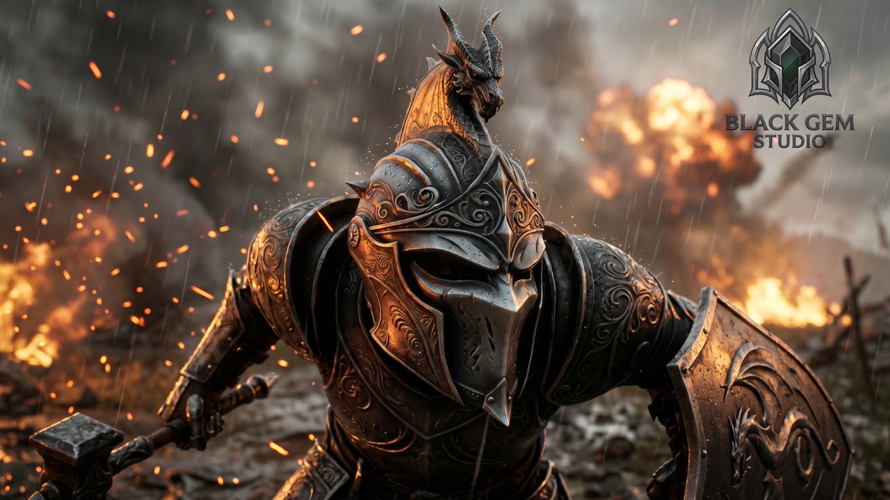 Media 1 for listing Dragon Crown Abyss Helmet for Dark Fantasy Metahuman Warriors