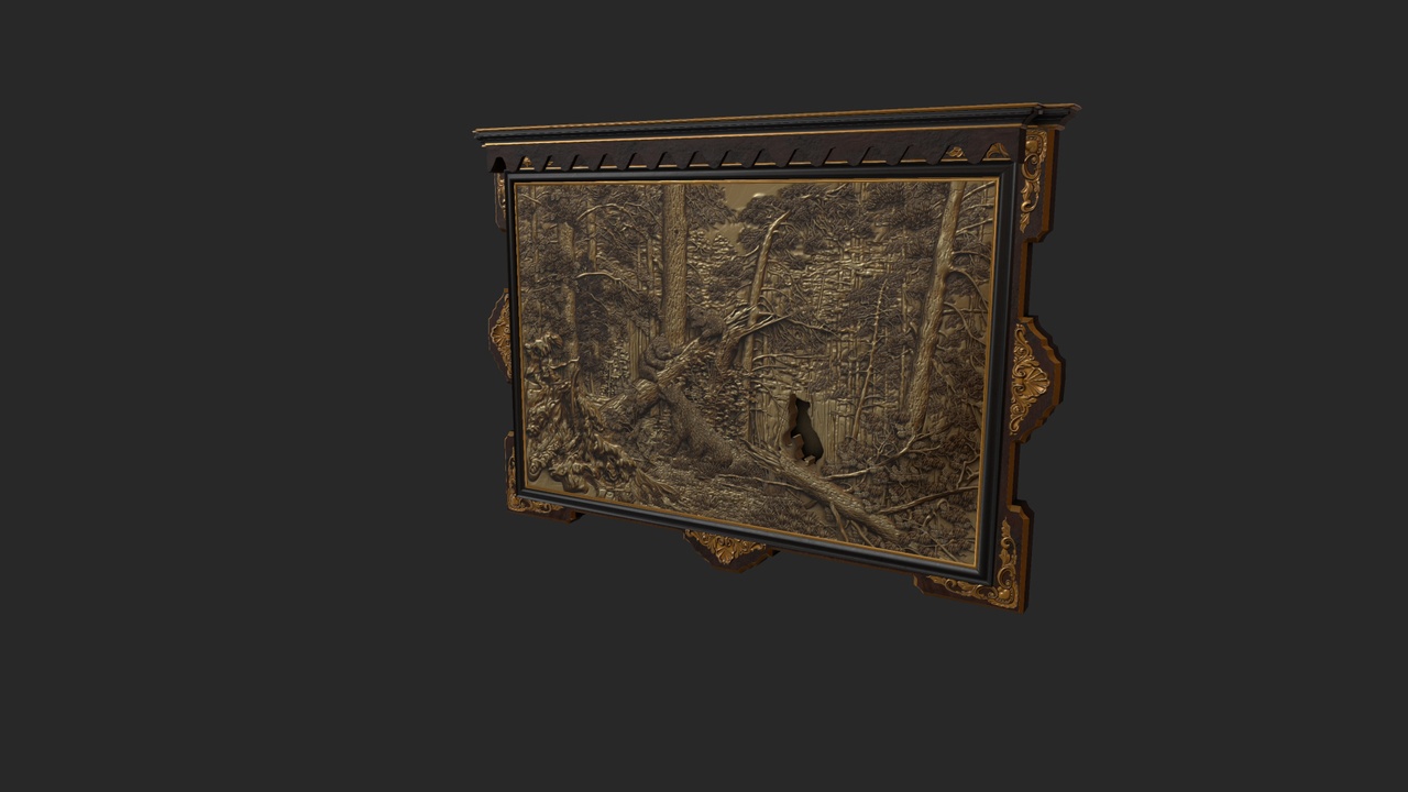 Media 1 for listing Antique Puzzle Frame Low-poly 3D model