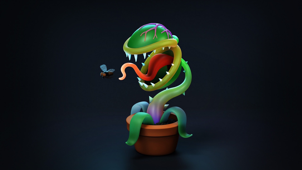 Media 1 for listing Carnivorous Plant Cartoon Stylized 3D model