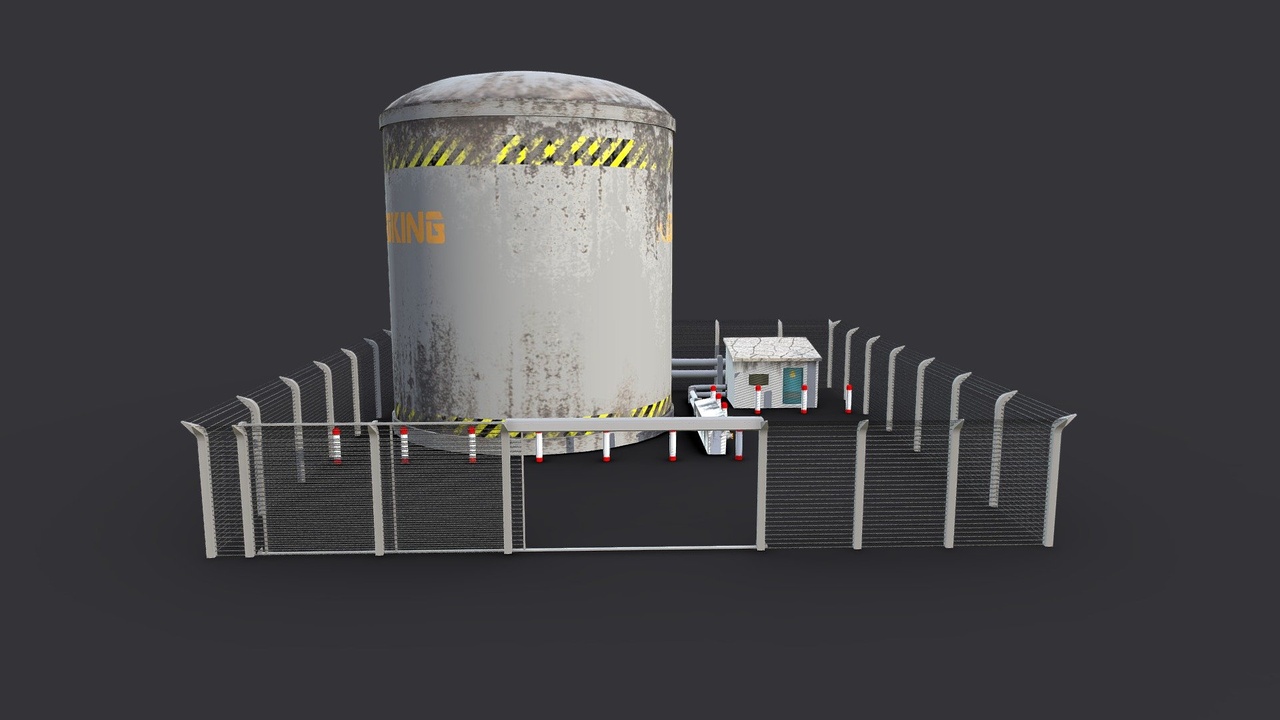 Media 1 for listing Fenced Oil Tank Station