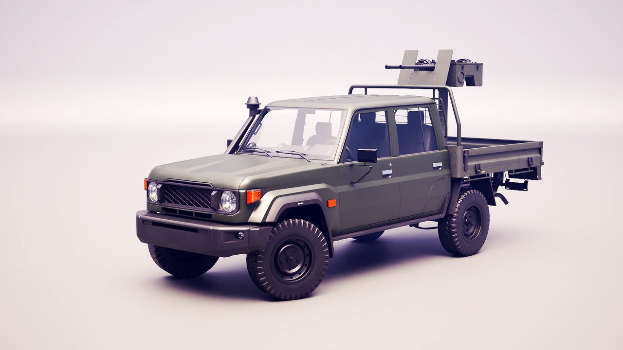 Media 1 for listing Armed Light Tactical Pickup Truck with Machinegun -PBR ORM