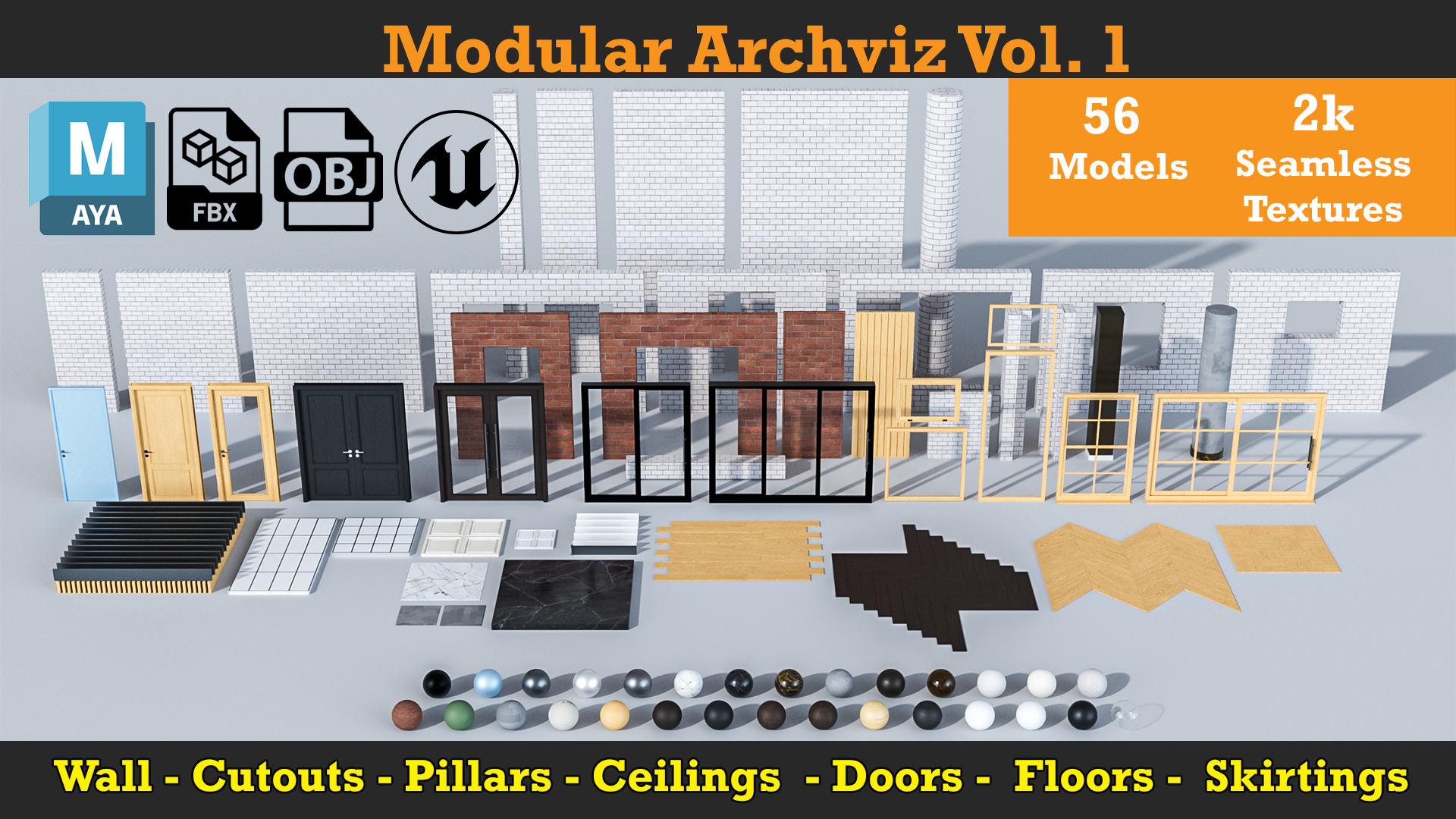 Modular Archviz Pack V01 | Fab