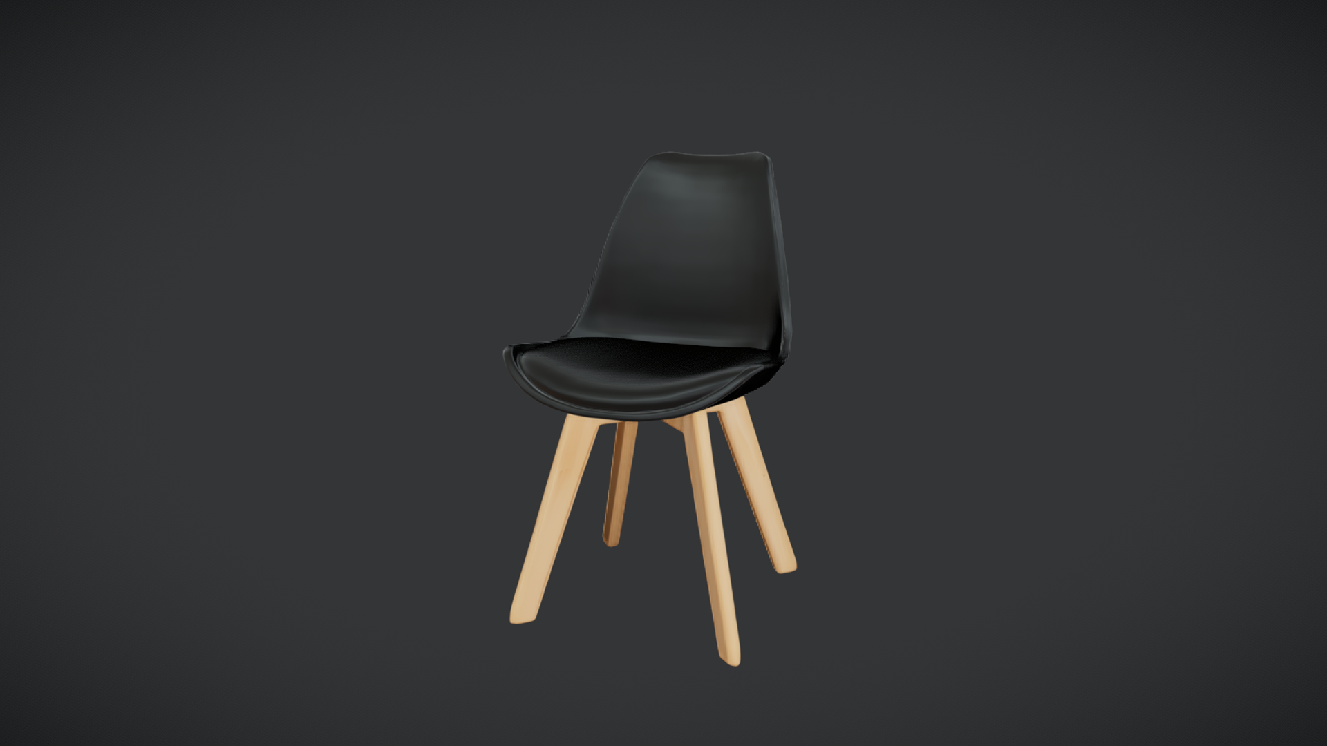 Modern Wooden Leg Chair – Contemporary 3D Model | Fab