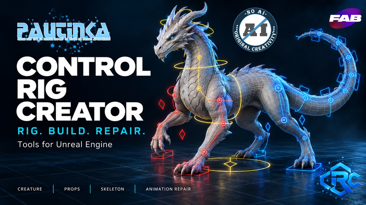 Media 1 for listing Control Rig Creator — Rigging & Animation Toolkit