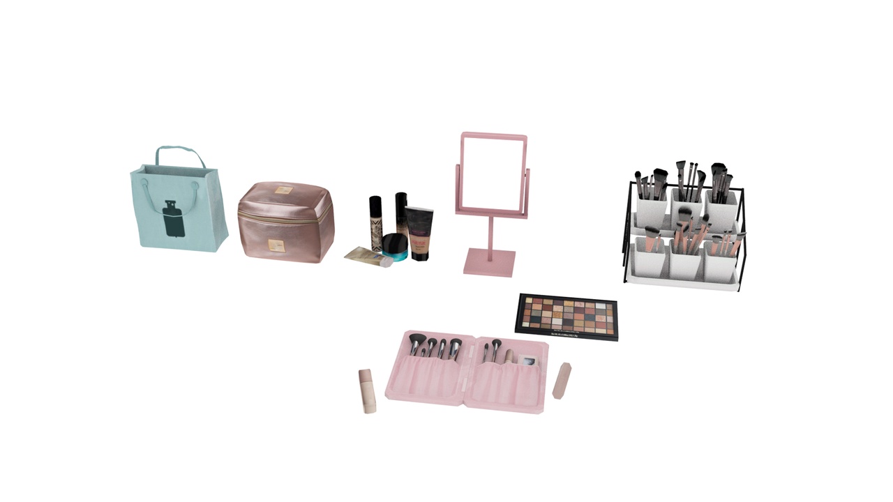 Media 1 for listing Luxury Makeup Table  Cosmetic Props Pack