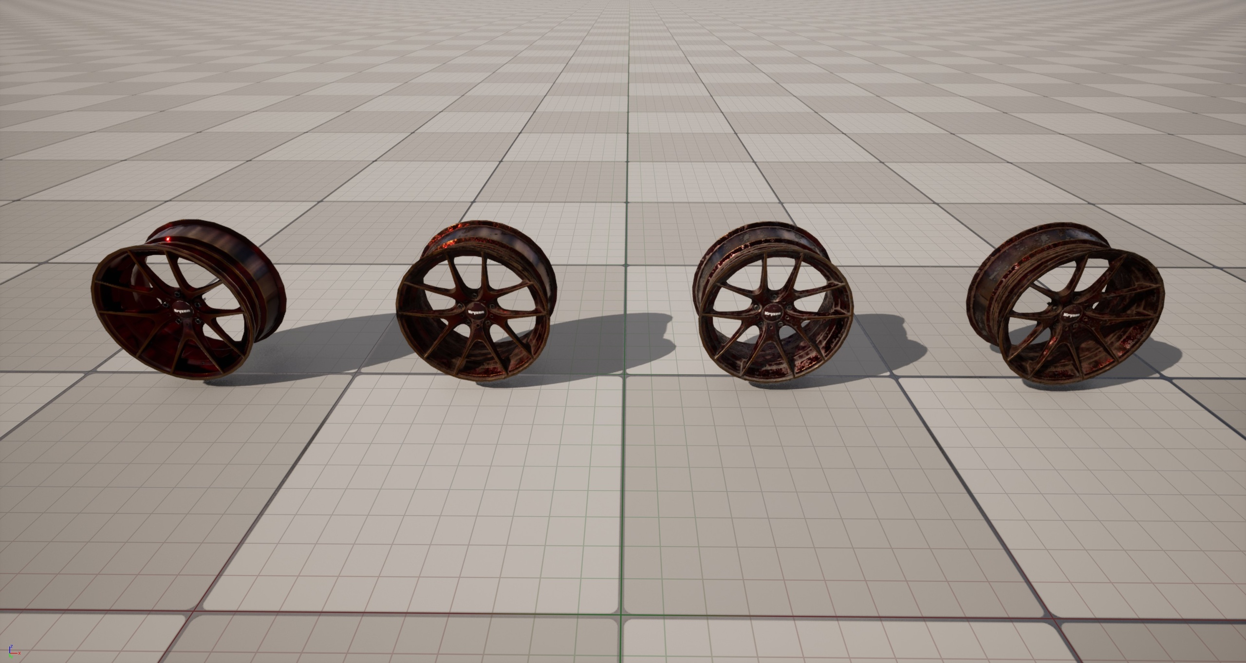 Media 1 for listing Kryxen Rim V1 - Candy Red - Game Ready (UE5 & Unity)