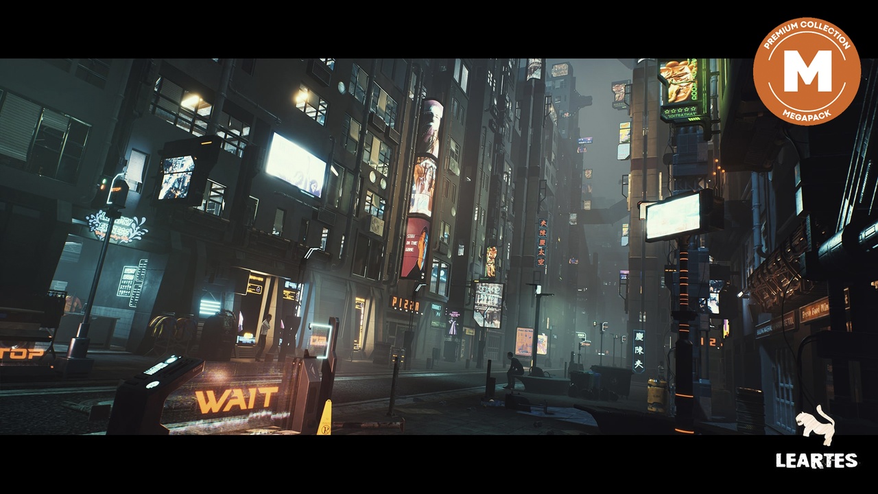 Media 1 for listing Cyberpunk Environment Megapack ( Cyberpunk Exterior Scifi Cyberpunk Cyberpunk )