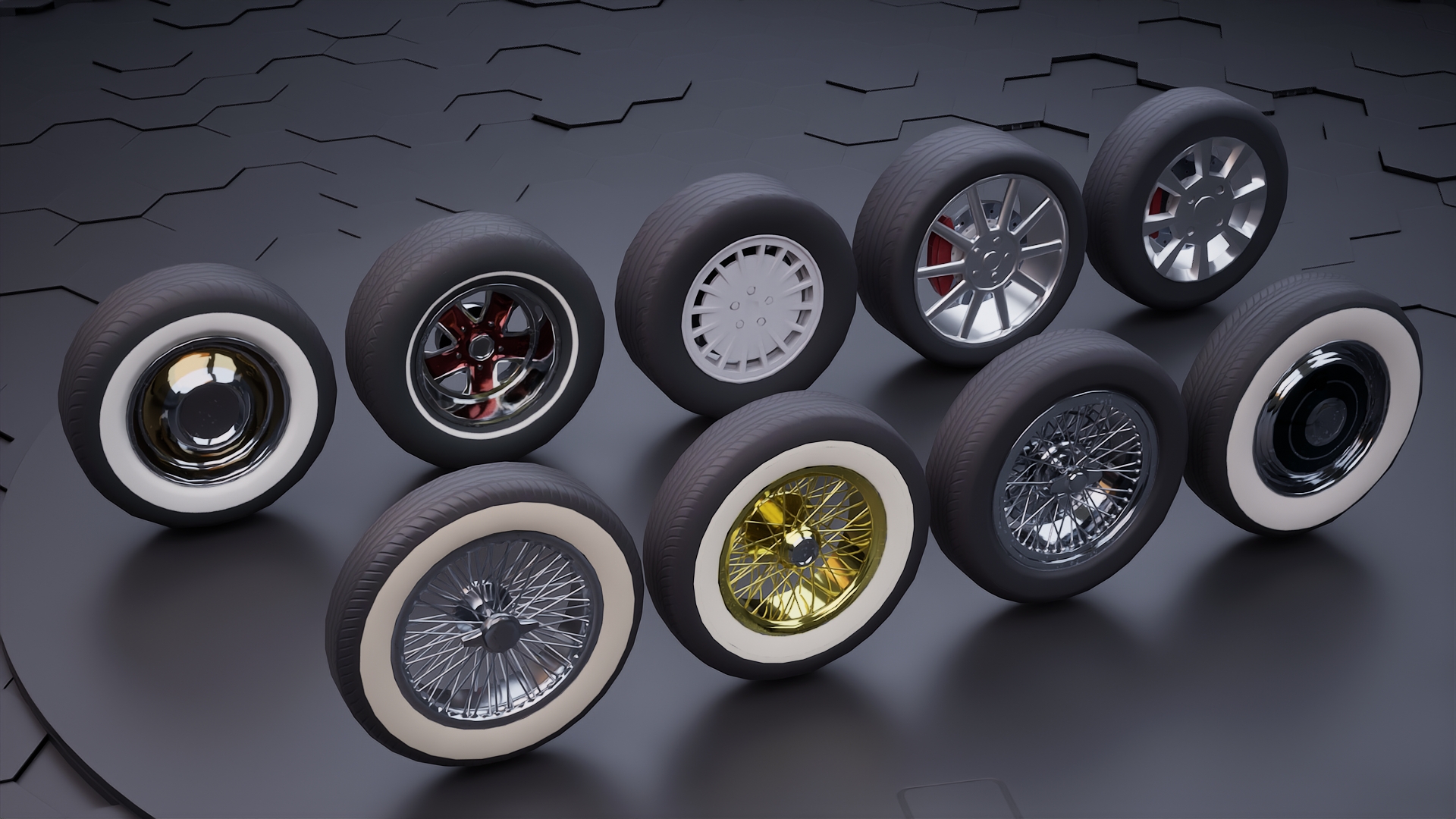Nested Wheel Pack Car wheel pack | Fab